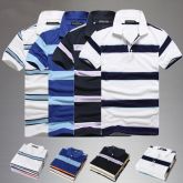 Camisa polo listrada várias cores - CPO-MC-006
