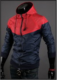 Jaqueta Masculina com zíper central e capuz - JMA-SI-004