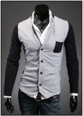 Casaco estilo Cardigan Slim Fit - JMA-MO-006