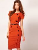 Vestido longo com botões grandes super elegante VLO-005