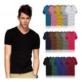 Camiseta gola em V