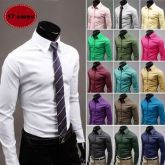 Camisa Slim Fit de luxo várias cores